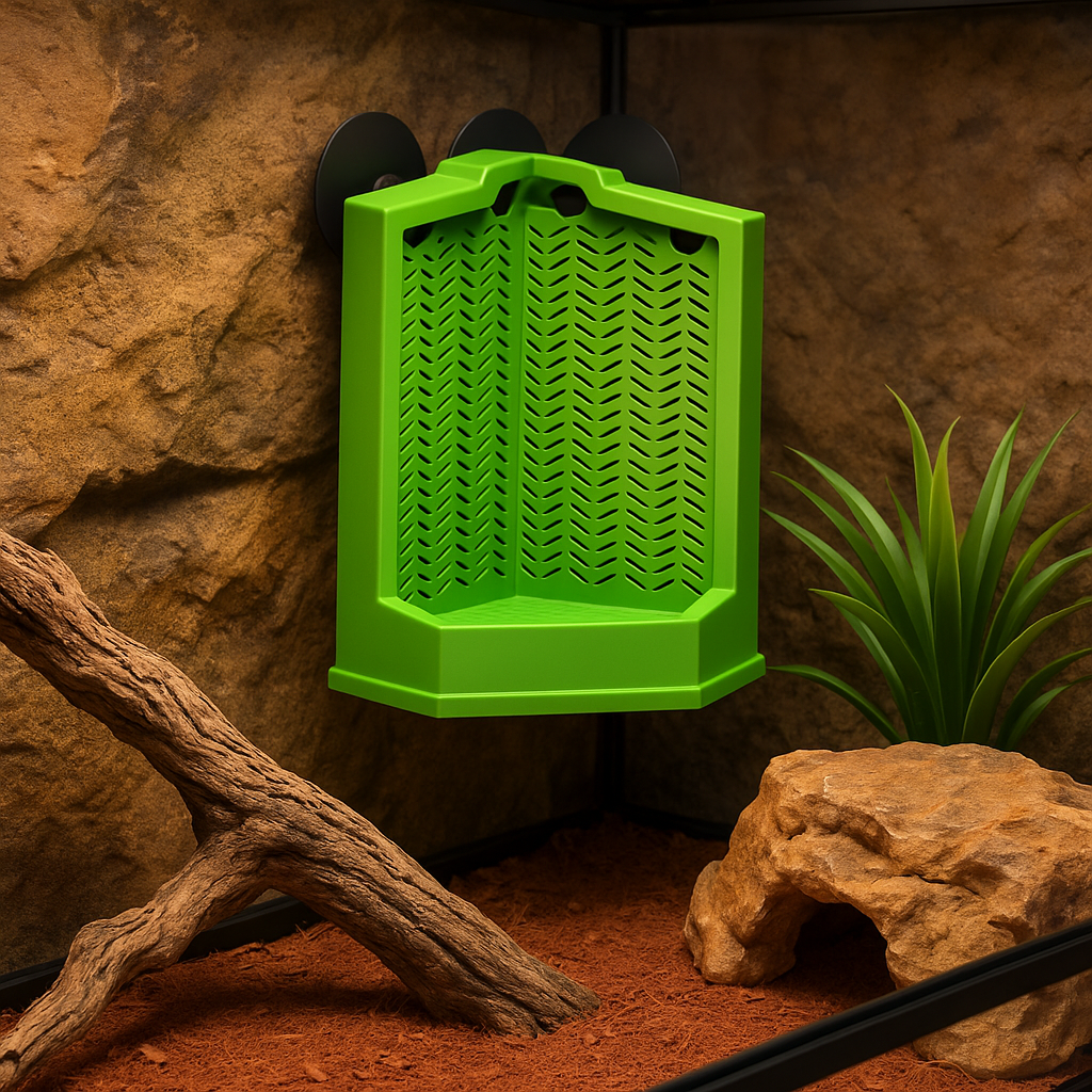 Terrarium Corner Feeder